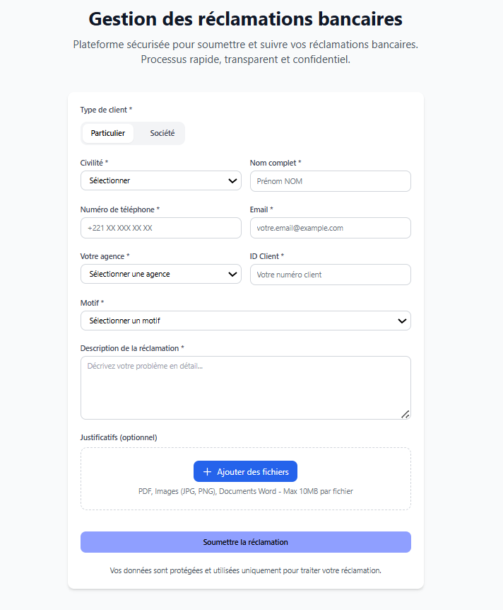 Interface Reclamix